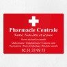 Plaque pharmacie en plexiglas gravé 30x20cm
