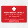 Plaque pharmacie en aluminium 30x20cm