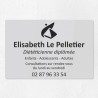 Plaque diététicienne en plexiglas gravé 30x20cm