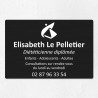 Plaque diététicien en aluminium 30x20cm