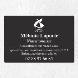 Plaque nutritionniste économique en PVC gravoply 30x20cm