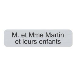 Plaque de boite aux lettres en aluminium 10x2.5cm