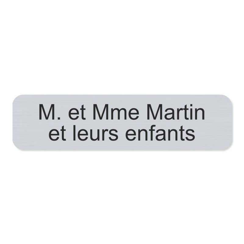 Plaque de boite aux lettres en aluminium 10x2.5cm Plaque de boite aux lettres en aluminium 10x2.5cm