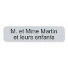 Plaque de boite aux lettres en aluminium 10x2.5cm