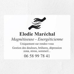 Plaque magnétiseur en plexiglas gravé 30x20cm
