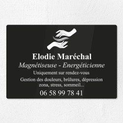 Plaque magnétiseur en plexiglas gravé 30x20cm