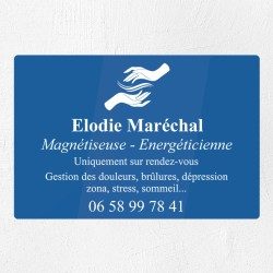 Plaque magnétiseur en plexiglas gravé 30x20cm