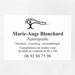 Plaque naturopathe en plexiglas gravé 30x20cm