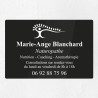 Plaque naturopathe en plexiglas gravé 30x20cm