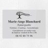 Plaque naturopathe en plexiglas gravé 30x20cm