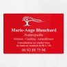 Plaque naturopathe en plexiglas gravé 30x20cm