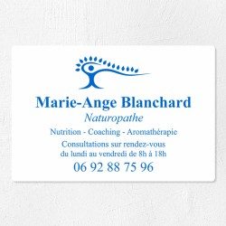 Plaque naturopathe économique en PVC gravoply 30x20cm