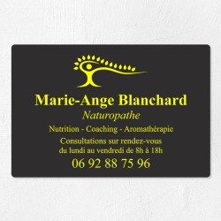 Plaque naturopathe économique en PVC gravoply 30x20cm