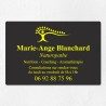 Plaque naturopathe économique en PVC gravoply 30x20cm