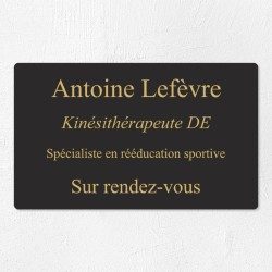Plaque professionnelle économique en PVC gravoply 25x15cm