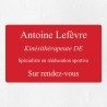 Plaque professionnelle économique en PVC gravoply 25x15cm