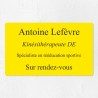 Plaque professionnelle économique en PVC gravoply 25x15cm