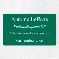 Plaque professionnelle économique en PVC gravoply 25x15cm