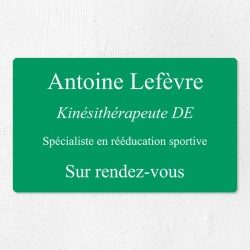 Plaque professionnelle économique en PVC gravoply 25x15cm