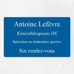 Plaque professionnelle économique en PVC gravoply 25x15cm