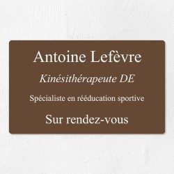Plaque professionnelle économique en PVC gravoply 25x15cm