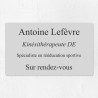 Plaque professionnelle économique en PVC gravoply 25x15cm