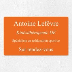 Plaque professionnelle économique en PVC gravoply 25x15cm