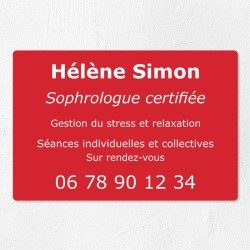 Plaque personnalisée économique en PVC 30x20cm｜Plaque professionnelle