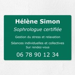 Plaque personnalisée économique en PVC 30x20cm｜Plaque professionnelle