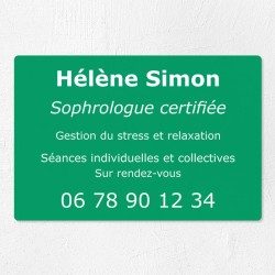 Plaque personnalisée économique en PVC 30x20cm｜Plaque professionnelle
