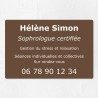 Plaque personnalisée économique en PVC 30x20cm｜Plaque professionnelle