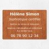 Plaque personnalisée économique en PVC 30x20cm｜Plaque professionnelle