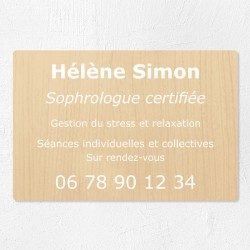 Plaque personnalisée économique en PVC 30x20cm｜Plaque professionnelle