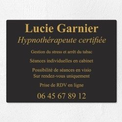 Plaque professionnelle économique en PVC gravoply 40x30cm