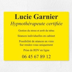 Plaque professionnelle économique en PVC gravoply 40x30cm
