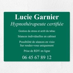 Plaque professionnelle économique en PVC gravoply 40x30cm