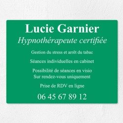 Plaque professionnelle économique en PVC gravoply 40x30cm