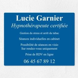 Plaque professionnelle économique en PVC gravoply 40x30cm