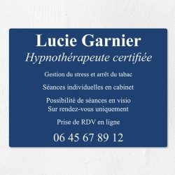 Plaque professionnelle économique en PVC gravoply 40x30cm