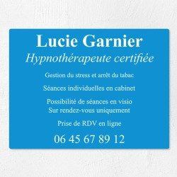 Plaque professionnelle économique en PVC gravoply 40x30cm