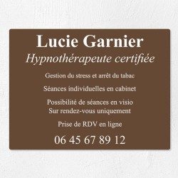 Plaque professionnelle économique en PVC gravoply 40x30cm