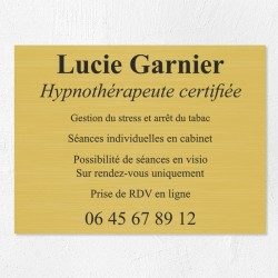Plaque professionnelle économique en PVC gravoply 40x30cm