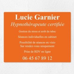 Plaque professionnelle économique en PVC gravoply 40x30cm