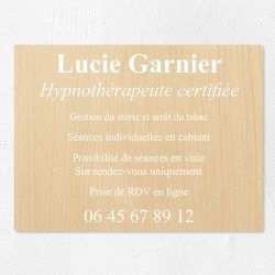 Plaque professionnelle économique en PVC gravoply 40x30cm