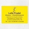 Plaque kiné personnalisée économique en PVC gravoply 30x20cm