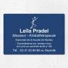 Plaque kiné personnalisée économique en PVC gravoply 30x20cm