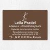 Plaque kiné personnalisée économique en PVC gravoply 30x20cm