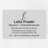 Plaque kiné personnalisée économique en PVC gravoply 30x20cm