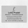 Plaque kiné personnalisée économique en PVC gravoply 30x20cm