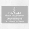 Plaque kiné personnalisée économique en PVC gravoply 30x20cm